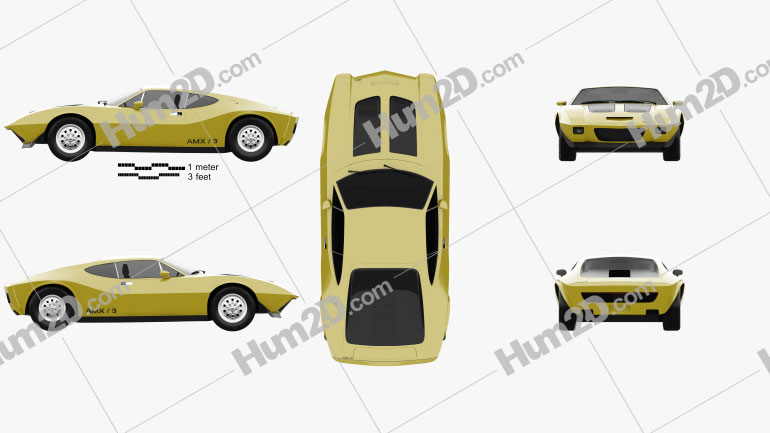 AMC AMX/3 1970 Blueprint