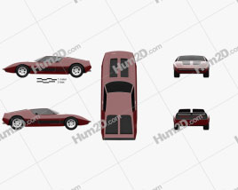 AMC AMX 2 1969 car clipart