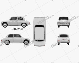 AWZ P70 Zwickau saloon 1955 car clipart