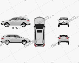 Acura MDX 2011 car clipart