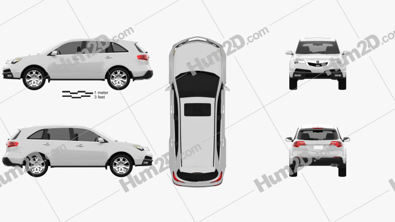 Acura MDX 2011 car clipart