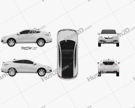 Acura ZDX 2012 car clipart