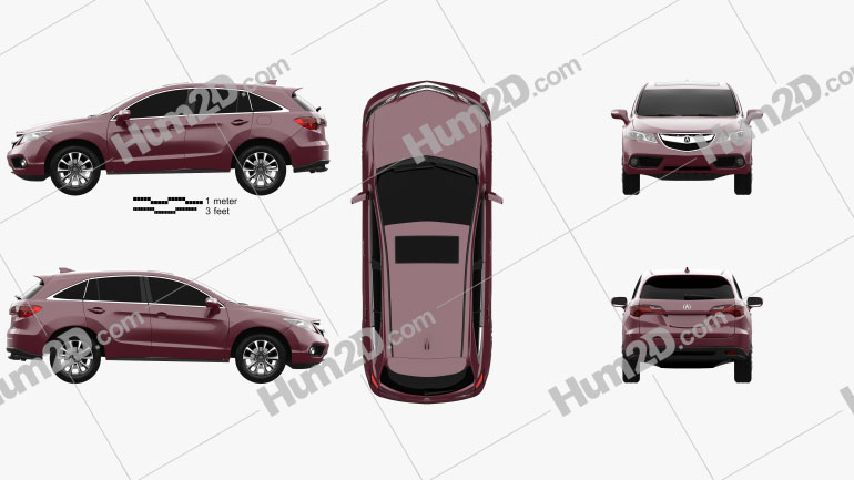 Acura RDX 2013 car clipart