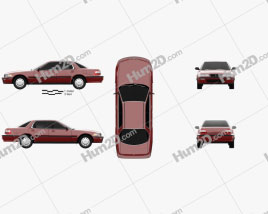 Acura Vigor 1991 car clipart