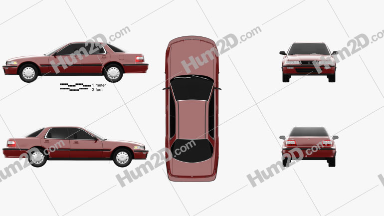 Acura Vigor 1991 car clipart