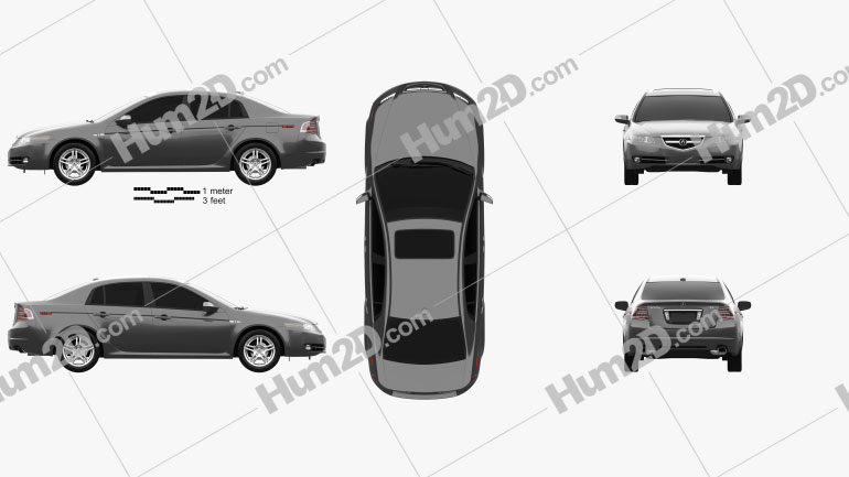 Acura TL 2007 PNG Clipart