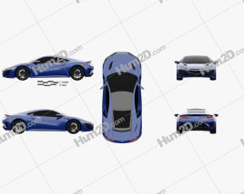 Acura NSX 2016 car clipart