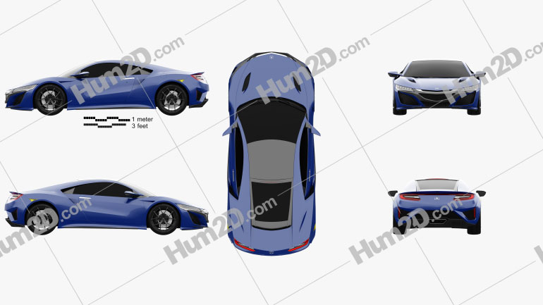 Acura NSX 2016 PNG Clipart