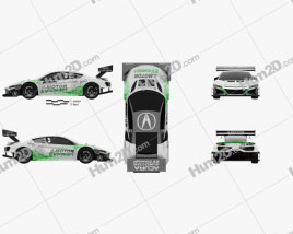 Acura NSX EV 2016 car clipart