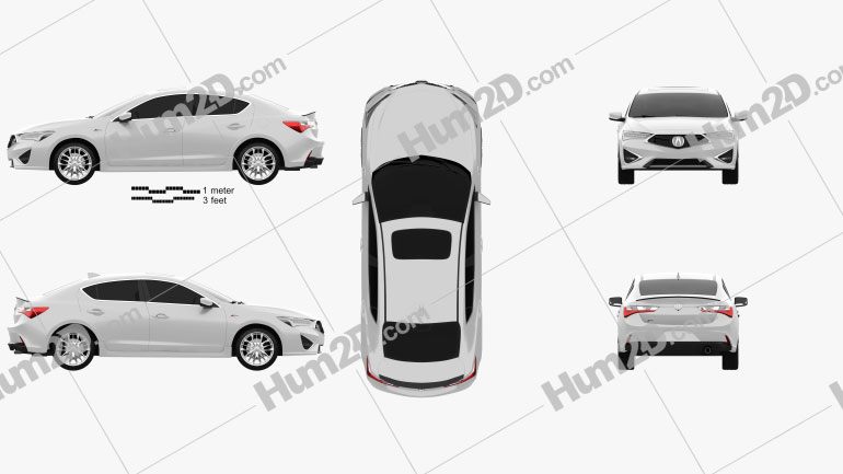 Acura ILX A-spec 2019 PNG Clipart