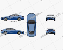 Acura Type-S 2019 car clipart