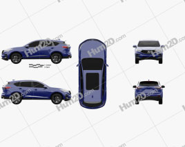 Acura RDX A-spec 2019 car clipart