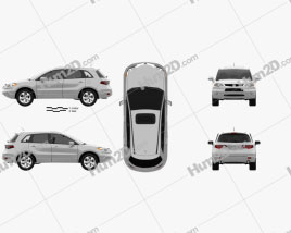 Acura RDX 2006 car clipart