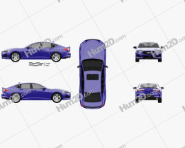 Acura TLX A-Spec 2020 car clipart