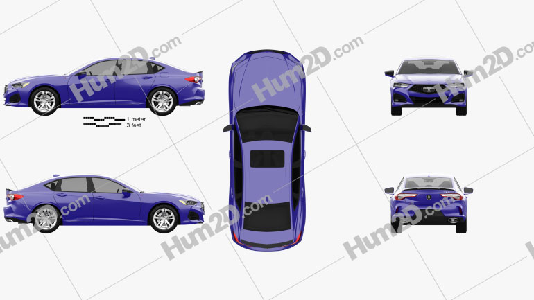 Acura TLX A-Spec 2020 Blueprint