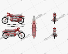 Aermacchi Chimera 1957 Motorcycle clipart