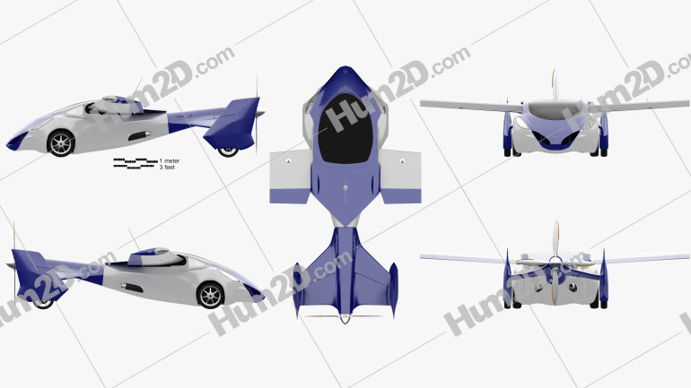 Aeromobil 3.0 2014 Flying Car car clipart