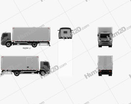 Agrale 14000 Box Truck 2012 clipart
