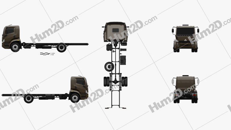 Agrale 14000 Chassis Truck 2012 clipart