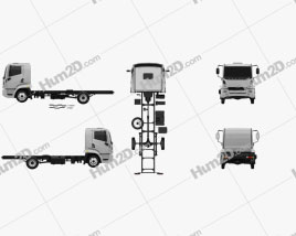 Agrale 6500 Chassis Truck 2012 clipart