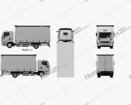 Agrale 8700 Box-LKW 2012 clipart