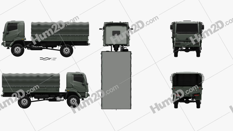 Agrale Marrua AM 41 VTNE Truck 2013 Blueprint