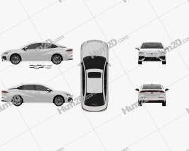 Aion S 2019 car clipart