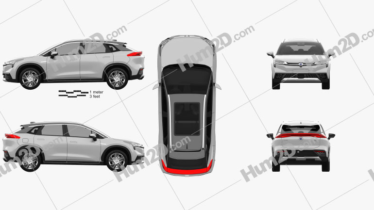 Aion LX 2020 car clipart