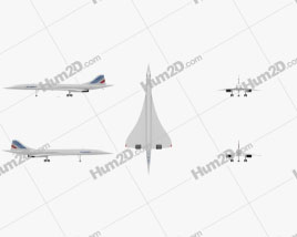 Aerospatiale-BAC Concorde Aircraft clipart