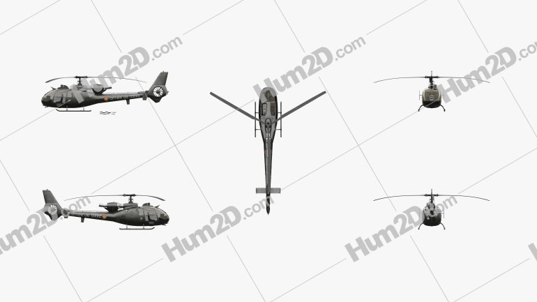 Aerospatiale SA-342 Gazelle Armed Helicopter Flugzeug clipart