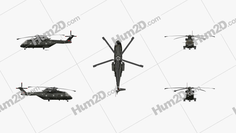 AgustaWestland AW101 Merlin Army Helicopter Aircraft clipart