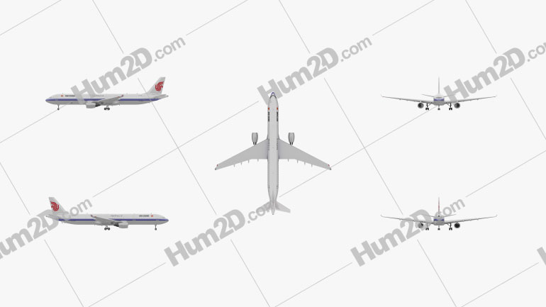 Airbus A330-300 Aircraft clipart