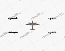 Avro Lancaster Flugzeug clipart