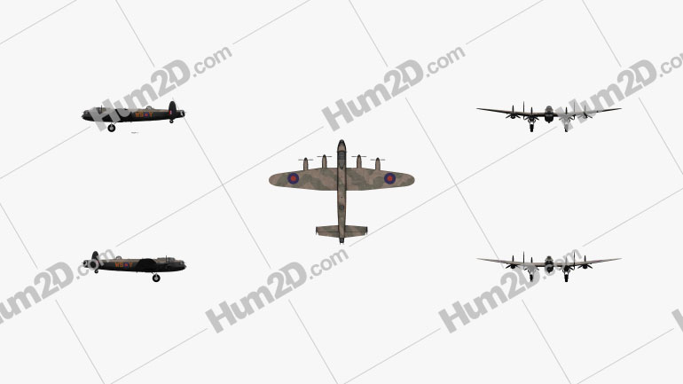 Avro Lancaster Aircraft clipart
