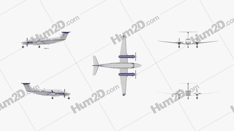 Beechcraft King Air 350i PNG Clipart