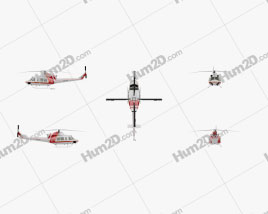 Bell 412 Medical Helicopter Aircraft clipart