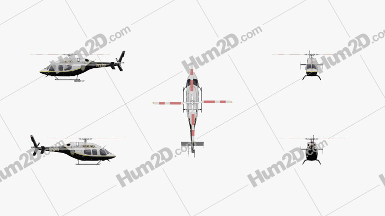 Bell 429 GlobalRanger Multipurpose Utility Helicopter Aircraft clipart