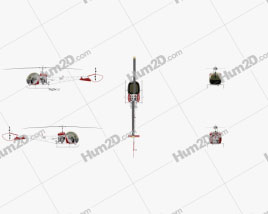 Bell 47 Multipurpose Light Helicopter Aircraft clipart