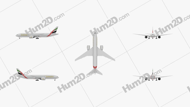 Boeing 777 Aircraft clipart
