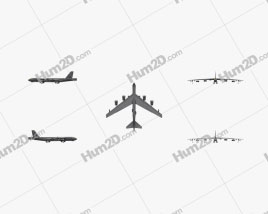 Boeing B-52 Stratofortress Flugzeug clipart