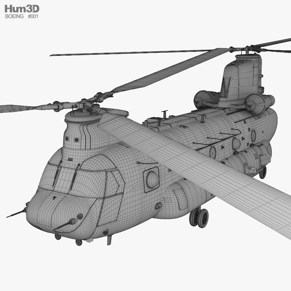 Boeing CH-47 Chinook Aircraft clipart