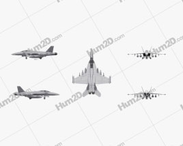 Boeing EA-18G Growler Flugzeug clipart