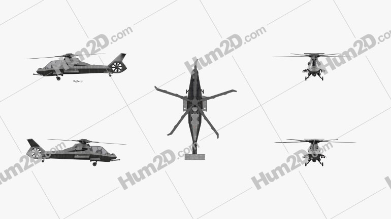 Boeing Sikorsky RAH-66 Comanche Reconnaissance and Attack Helicopter Blueprint