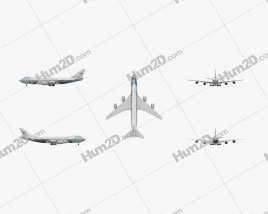 Boeing VC-25 Air Force One Aircraft clipart