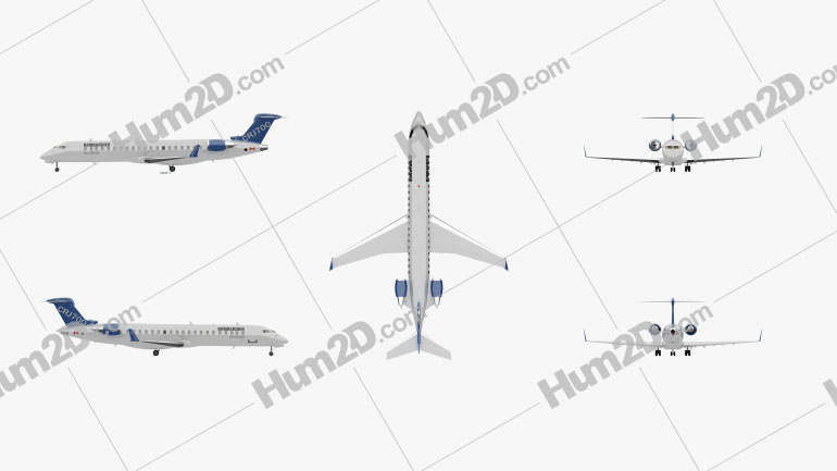 Bombardier CRJ700 series Blueprint