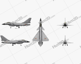 Chengdu J-10 Aircraft clipart