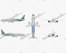 Comac C919 Aircraft clipart