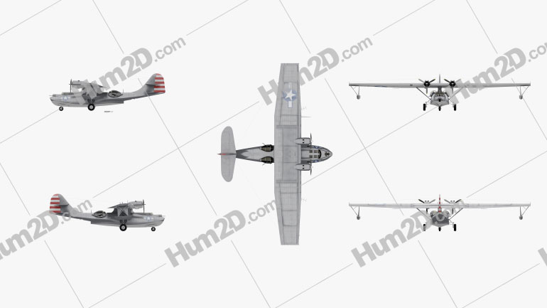 Consolidated PBY Catalina Flugzeug clipart