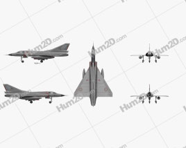 Dassault Mirage III Aircraft clipart