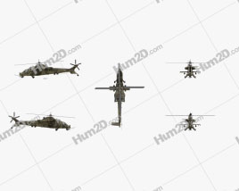 Denel Rooivalk Attack Helicopter Aircraft clipart